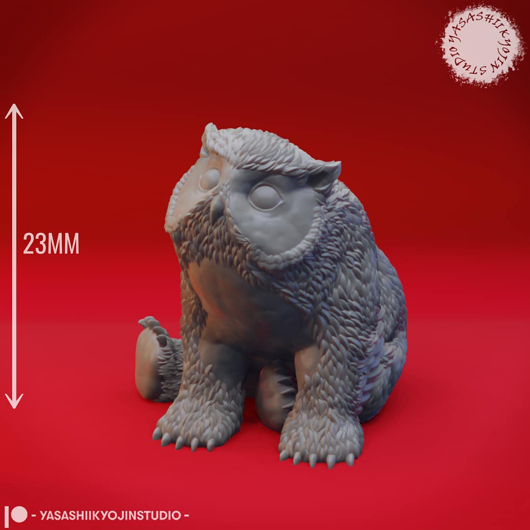 Adorable Yet Fearsome: The Owlbear Cub Miniature - Image 7