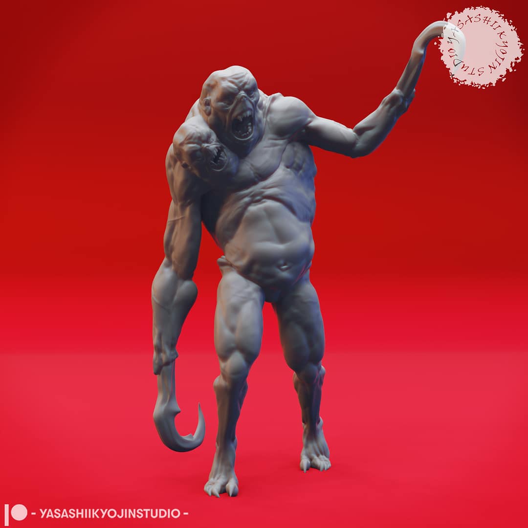 Sorrowsworn Miniature Set A group of six unpainted resin Sorrowsworn miniatures in terrifying, grotesque poses, ideal for dark fantasy TTRPG encounters.