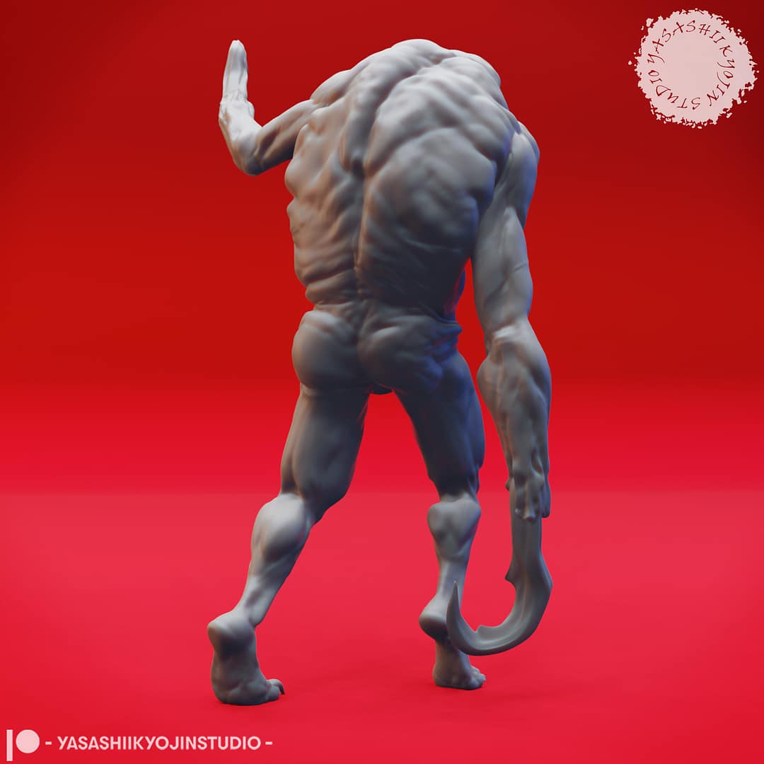 Sorrowsworn Miniature Set A group of six unpainted resin Sorrowsworn miniatures in terrifying, grotesque poses, ideal for dark fantasy TTRPG encounters.
