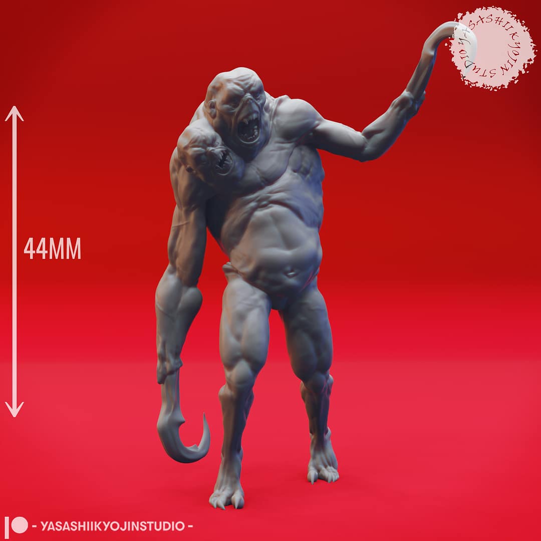 Sorrowsworn Miniature Set A group of six unpainted resin Sorrowsworn miniatures in terrifying, grotesque poses, ideal for dark fantasy TTRPG encounters.