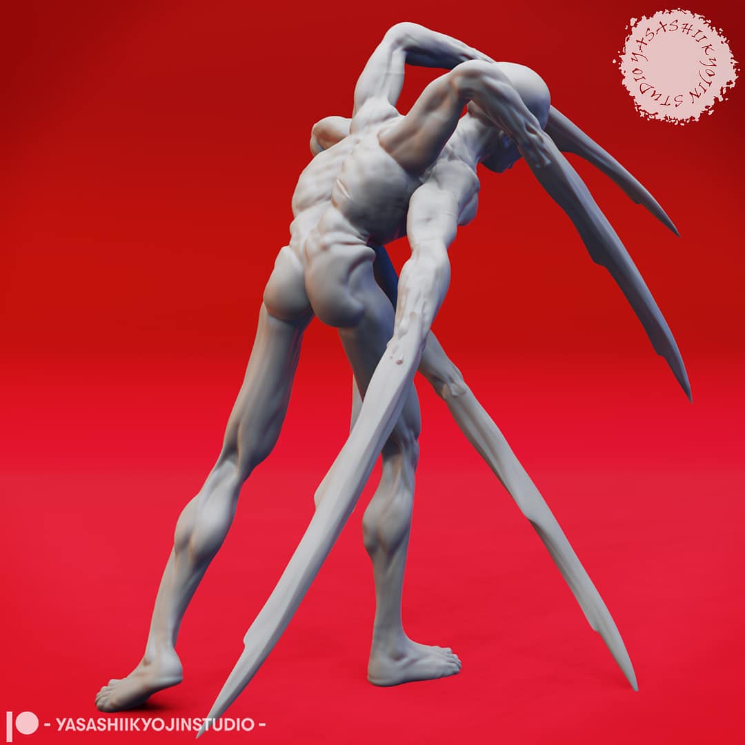 Sorrowsworn Miniature Set A group of six unpainted resin Sorrowsworn miniatures in terrifying, grotesque poses, ideal for dark fantasy TTRPG encounters.