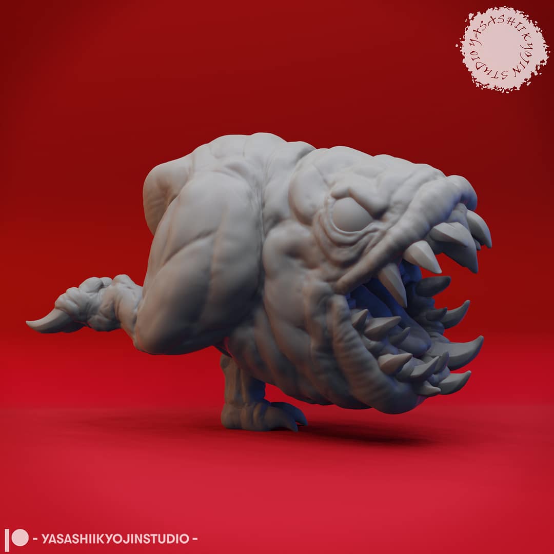 Sorrowsworn Miniature A group of six unpainted resin Sorrowsworn miniatures in terrifying, grotesque poses, ideal for dark fantasy TTRPG encounters.