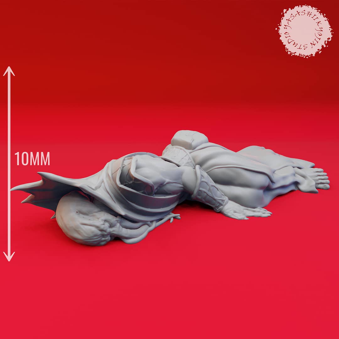 Mindflayer resin miniature – Eldritch Terror of the Deep Dominion in dynamic pose by Yasashii Kyojin Studio