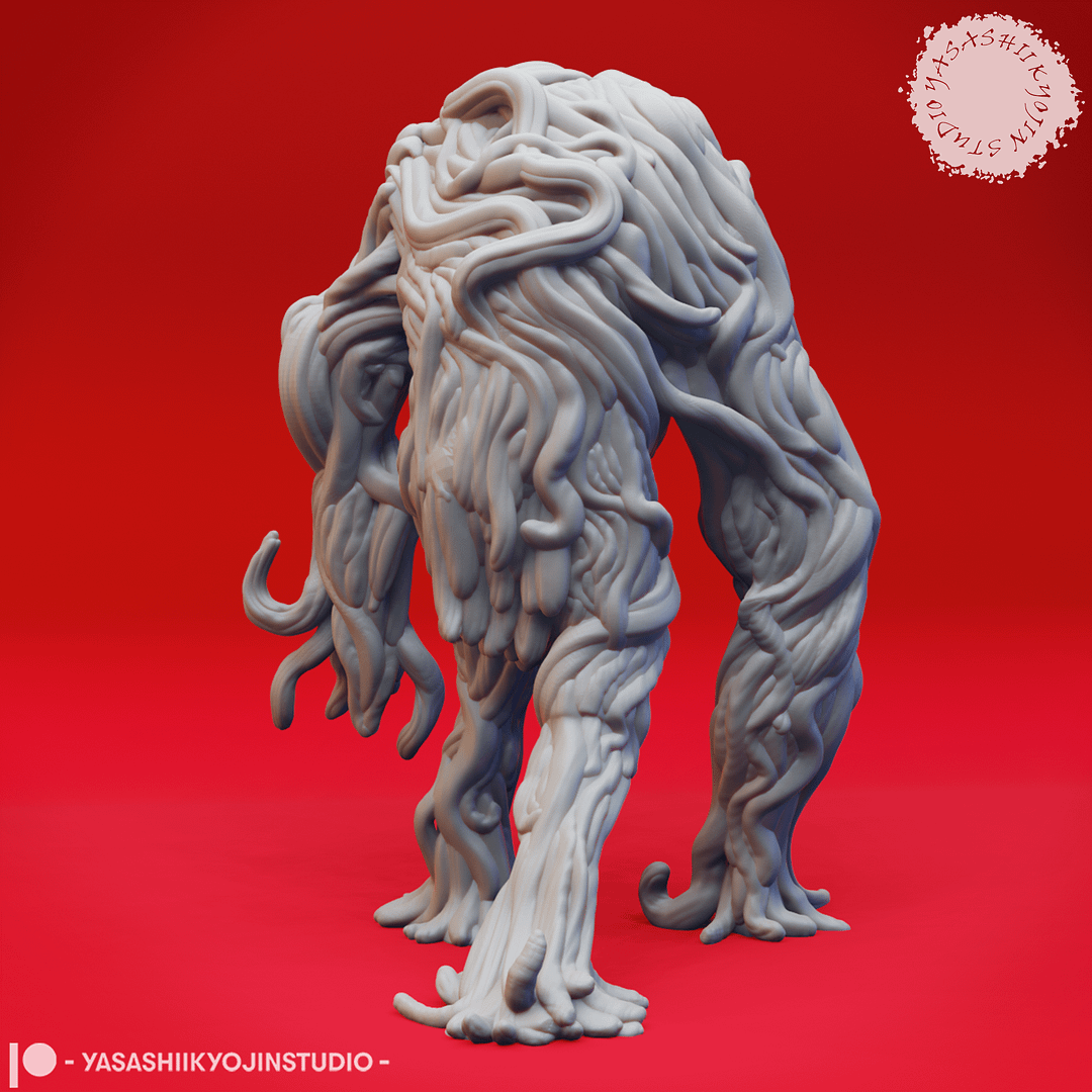 “Sinister Vine Blight Resin Miniature set with Watcher, Attacker, and Lumbering poses sculpted by Yasashii Kyojin Studio.”