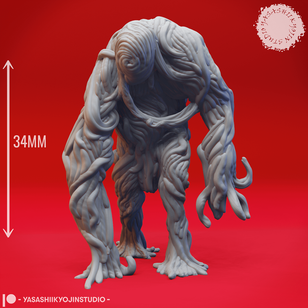 “Sinister Vine Blight Resin Miniature set with Watcher, Attacker, and Lumbering poses sculpted by Yasashii Kyojin Studio.”