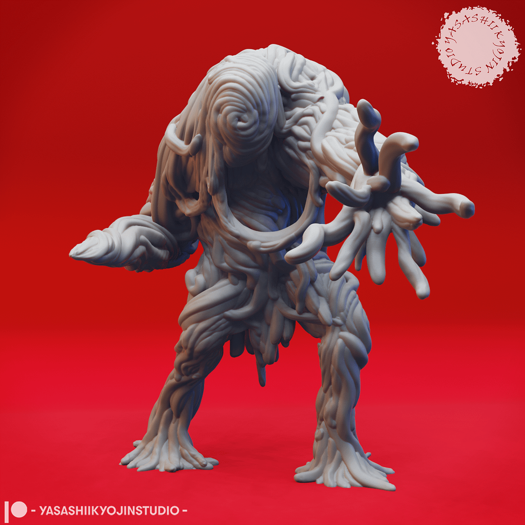 “Sinister Vine Blight Resin Miniature set with Watcher, Attacker, and Lumbering poses sculpted by Yasashii Kyojin Studio.”