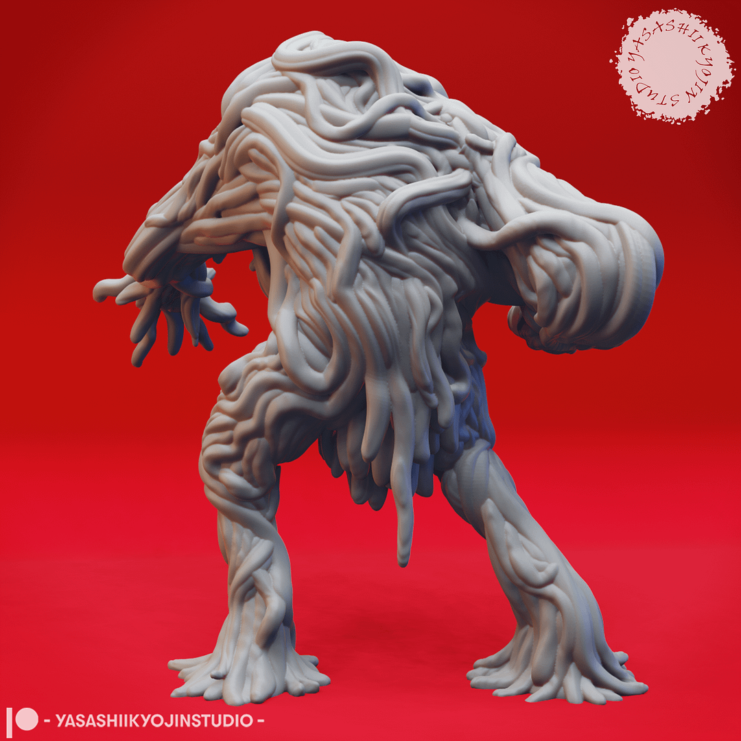 “Sinister Vine Blight Resin Miniature set with Watcher, Attacker, and Lumbering poses sculpted by Yasashii Kyojin Studio.”