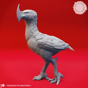 Axe Beak Miniature prowling with sharp talons and a menacing beak