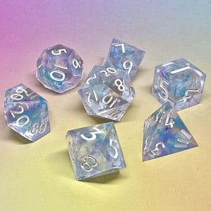 Handmade Dreamscape Pastel Resin Dice Set