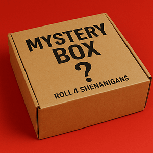 “Mega Edition Mystery Box containing random resin miniatures, premium bases, and exclusive extras from Roll 4 Shenanigans.”